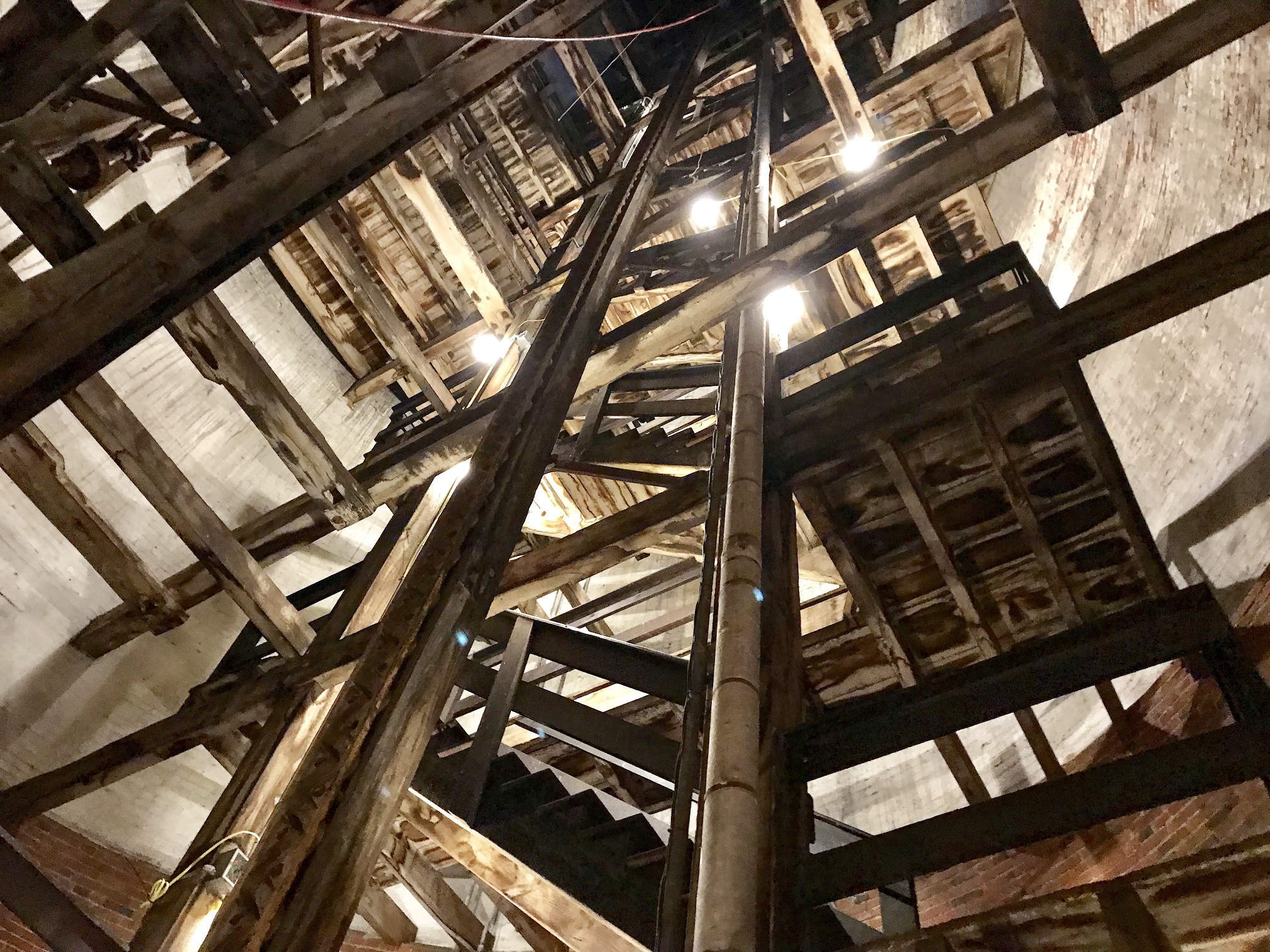 looking up at the rafters